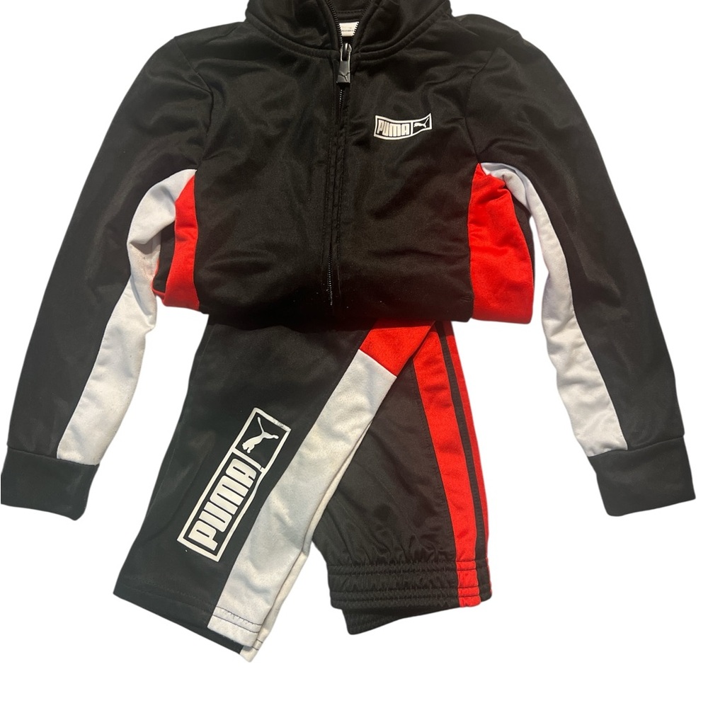 PUMA Black and Red Athletic Set